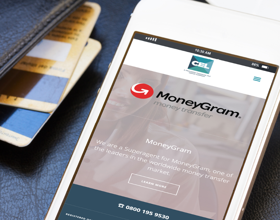 Cheque Exchange mobile page – responsive layout