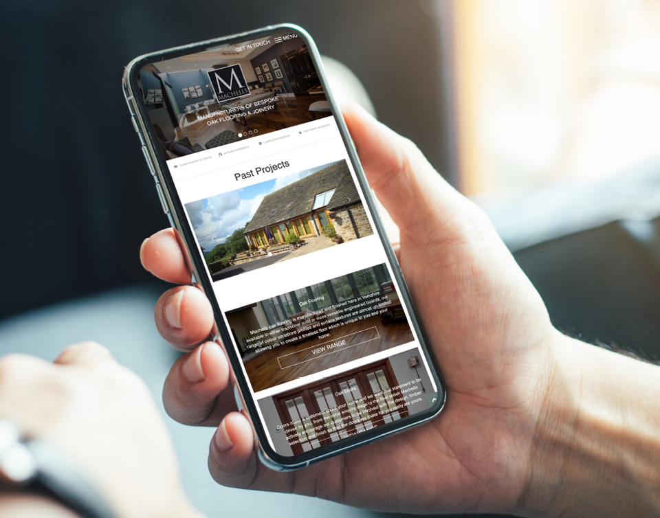 Machells website – mobile preview 2