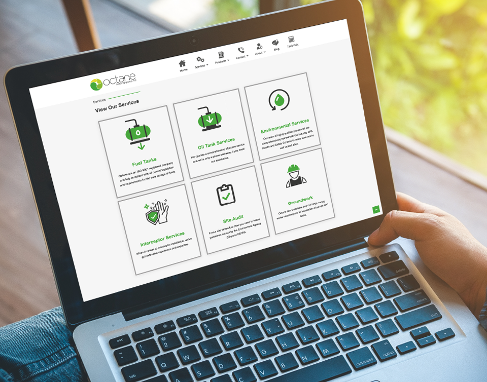Octane mobile interface – responsive preview 1