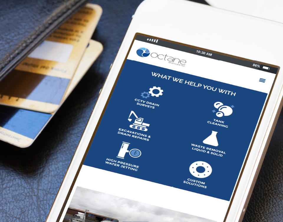 Octane mobile interface – responsive preview 2